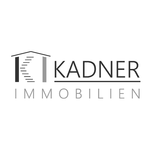 Logo Kadner Immobilien Schriftzug Karner Immobilien mit Darstellung K & I als Haus